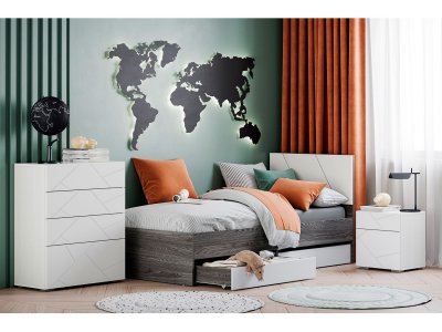 Детская Summit 3 / ясень анкор тёмный / белый