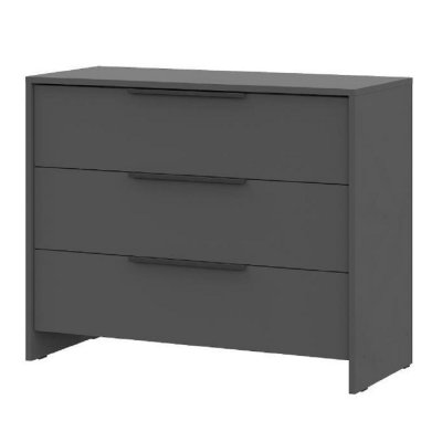 Камелия 1 комод 3 ящика (серия 2) / Графит