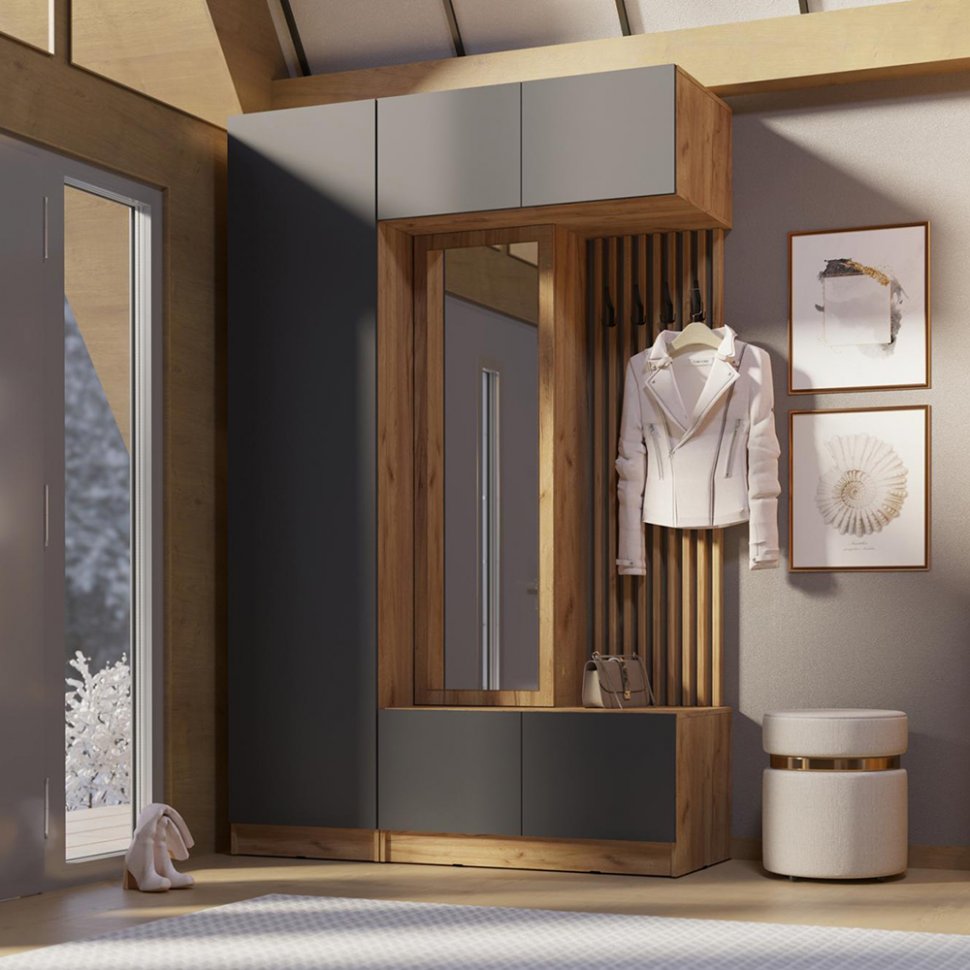 Мни-прихожая Роджина (Графит)