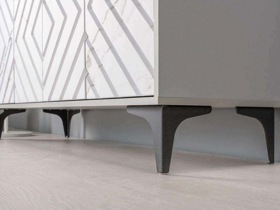 Муар тумба под ТВ 13.261.02 Серый/Мрамор