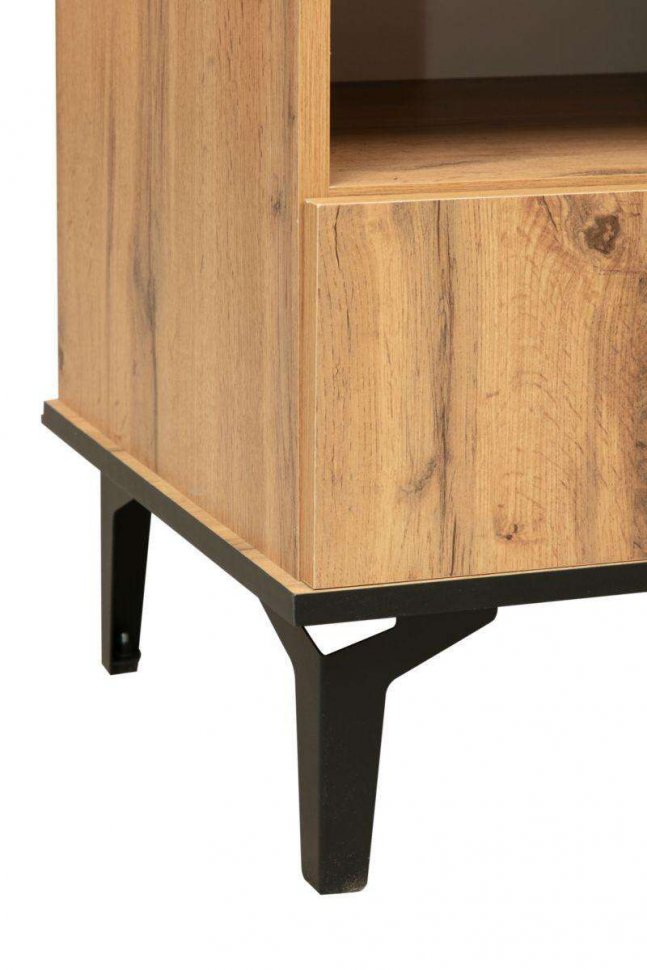 Стенка Либерти 4 (опора h150) Дуб вотан/Черный