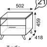 Тумба прикроватная 21 Sofia (Ижмебель)