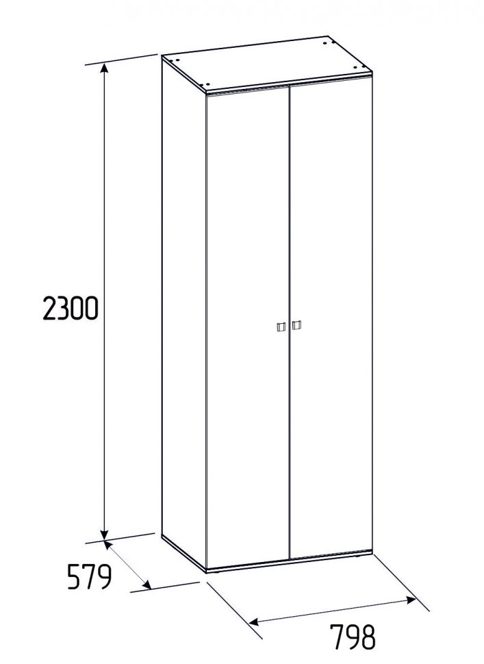 Шкаф для одежды NEO 54 с зеркалом (Глазов)