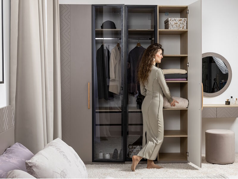 Амьен Шкаф-пенал 16.309.01 Плэйн/Веллюто Капучино