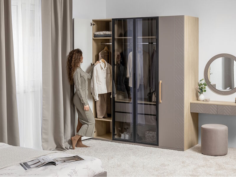 Амьен Шкаф-пенал 16.309.01 Плэйн/Веллюто Капучино