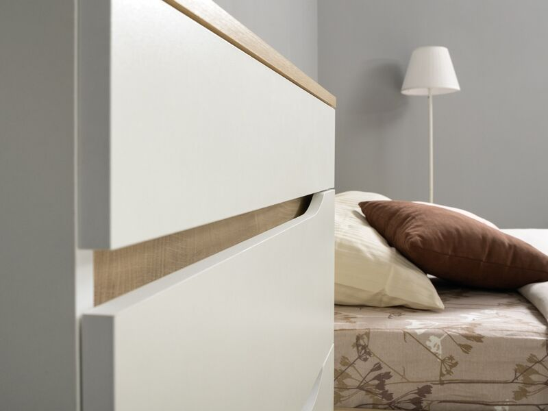 Муссон комод 13.97 Белый/Дуб Эндгрейн