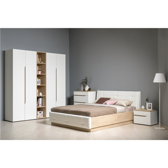 Муссон комод 13.97 Белый/Дуб Эндгрейн