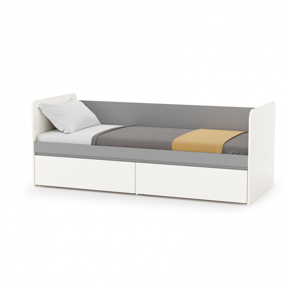 Торонто кровать 11.39 Белый/Серый