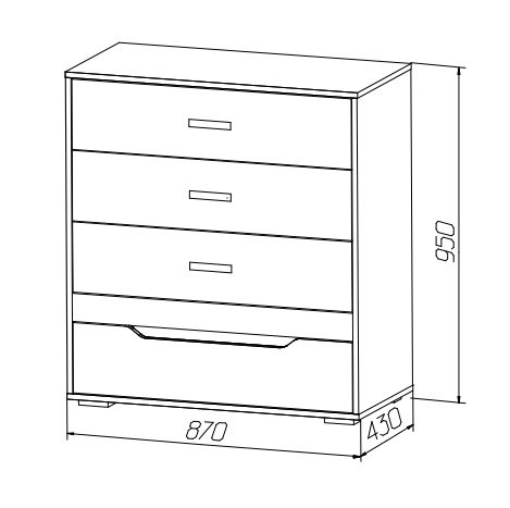 Комод Джуниор MLK