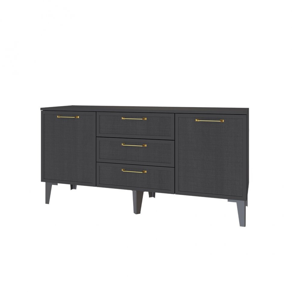 Тумба ТВ Толедо ТТ-1, Графит серый