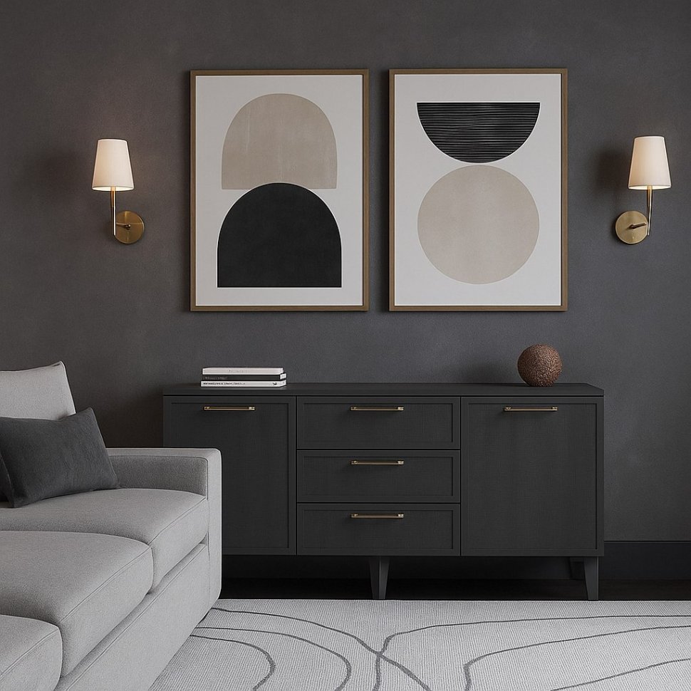 Тумба ТВ Толедо ТТ-1, Графит серый