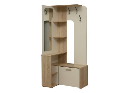 Вешалка напольная Антре Дуб сонома / Белый