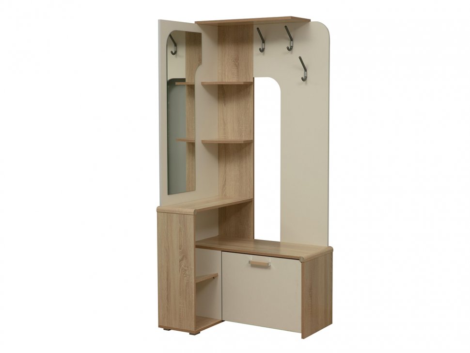 Вешалка напольная Антре Дуб сонома / Белый