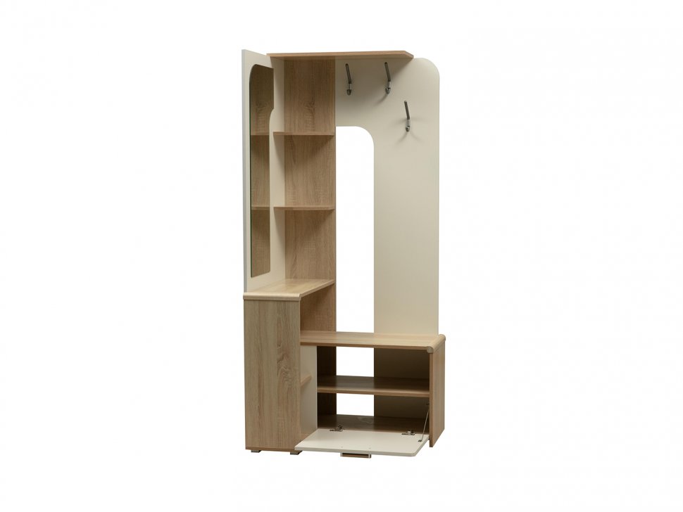 Вешалка напольная Антре Дуб сонома / Белый