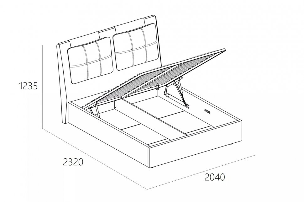 Кровать Ester 1800 модель 311 Анри 04