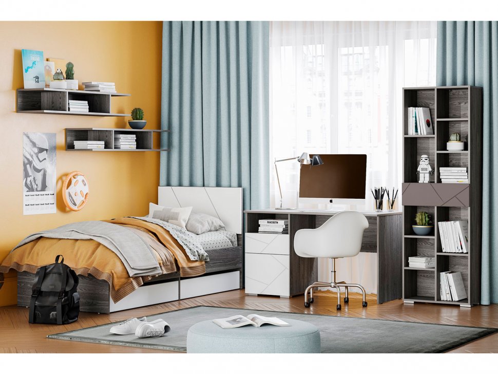 Детская Summit 2 / ясень анкор тёмный / белый