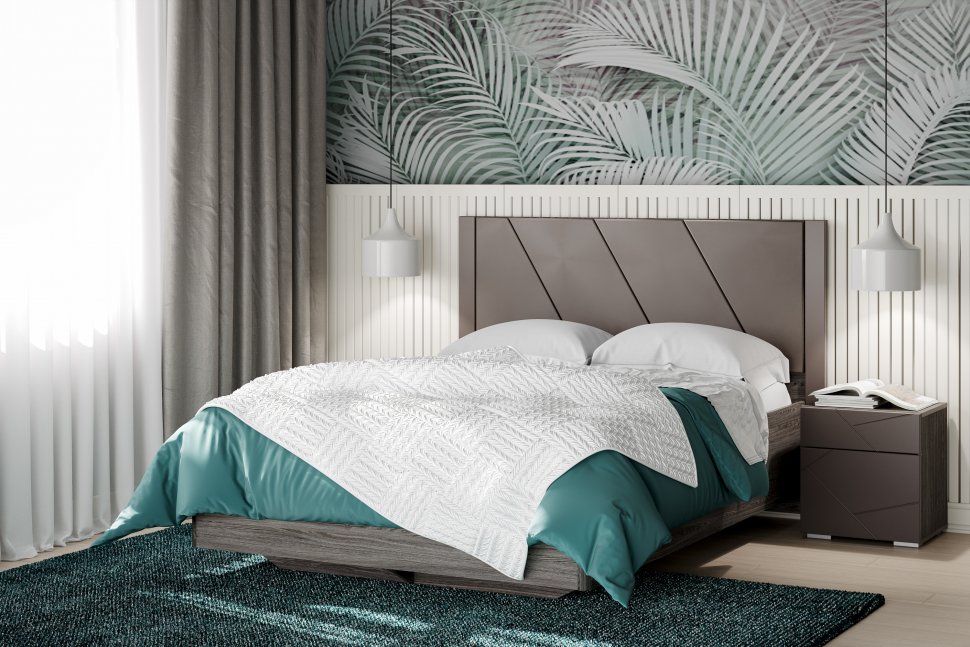 НМ 013.61 Тумба прикроватная Summit / ясень анкор тёмный / графит софт