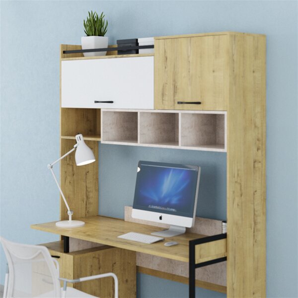Стеллаж над столом Дублин Стоун МСТ Модуль 7