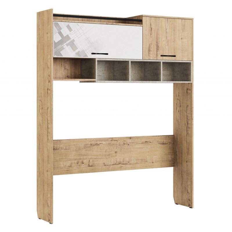 Стеллаж над столом Дублин Стоун МСТ Модуль 7