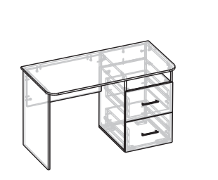 Стол письменный Афина Мебель Маркет							 													