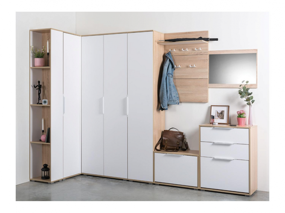 Куба Шкаф 13.29 дуб сонома/белый