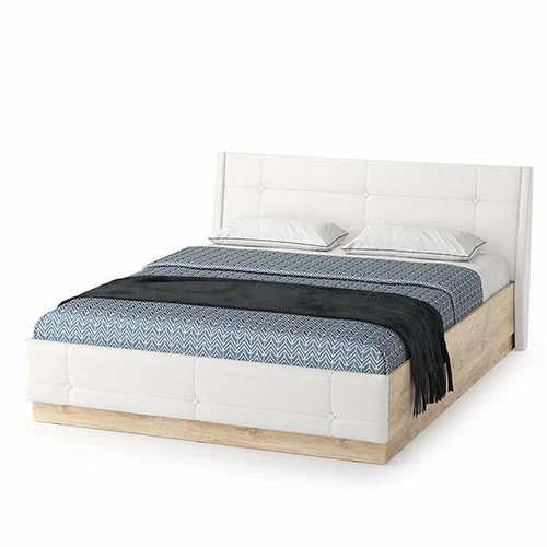 Муссон кровать 11.28 Дуб Эндгрейн/к/з Марвел вайт