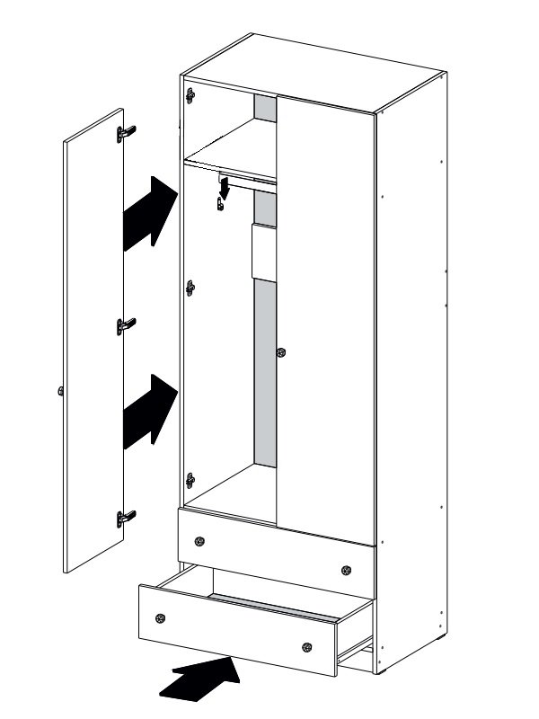 Шкаф с ящиками (Пандочки)