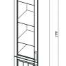 Шкаф-витрина для посуды Прованс 03 Эльбрус-М (440)