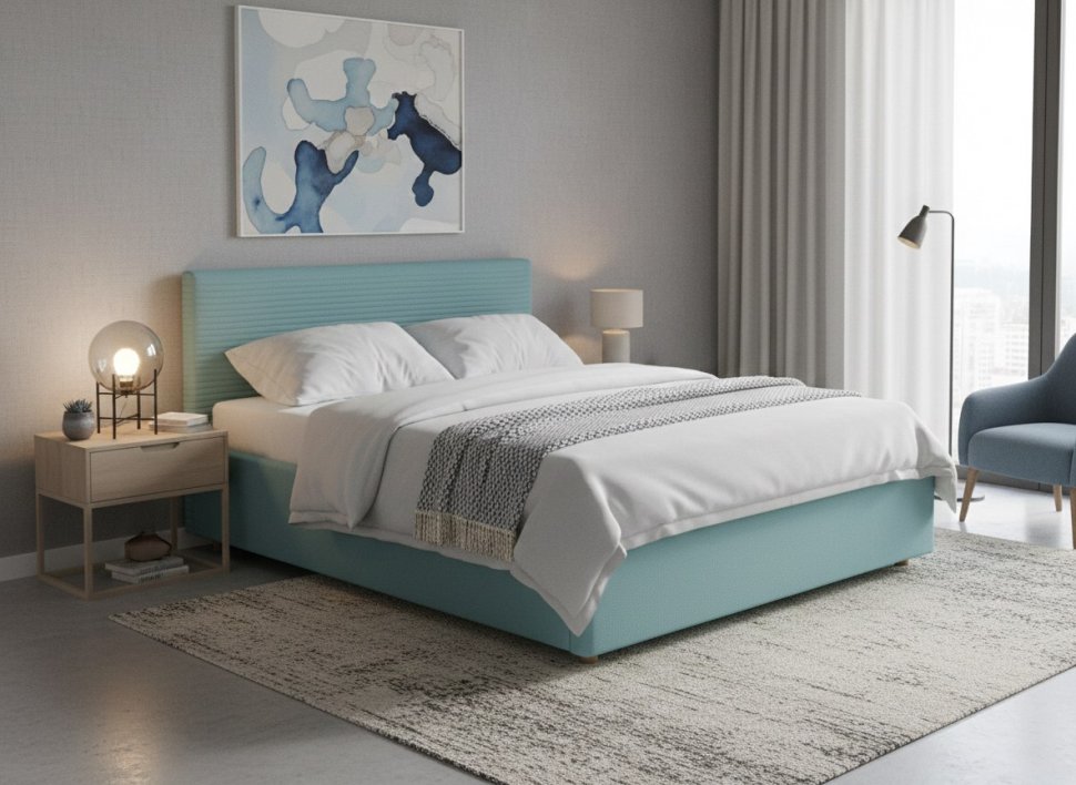 Кровать Event Loft 1800 с основанием / бирюза №21
