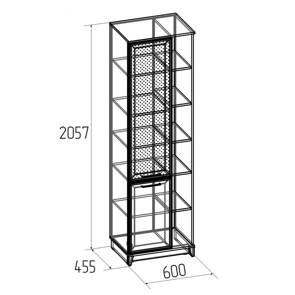 Шкаф МЦН Аурелио 1 (Глазов) Белый