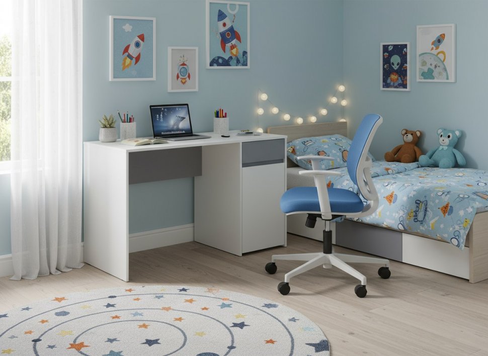 Торонто стол 12.149 Белый/Серый