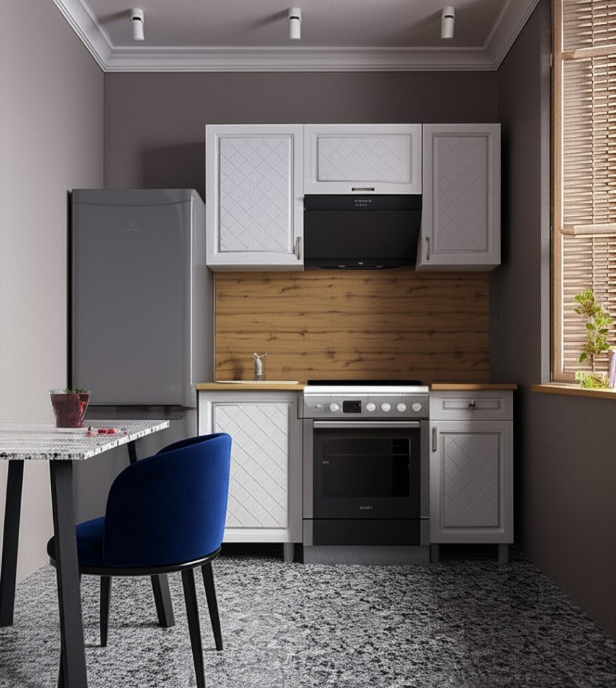 Кухня Версаль, 1,5 м, с окапом