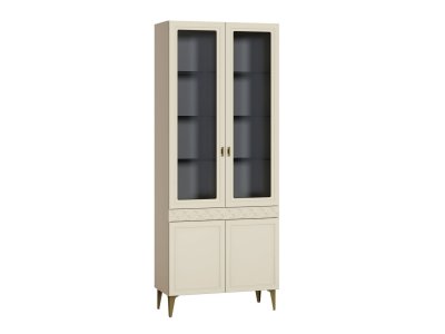 Марион шкаф-витрина 16.397.02 Слоновая кость