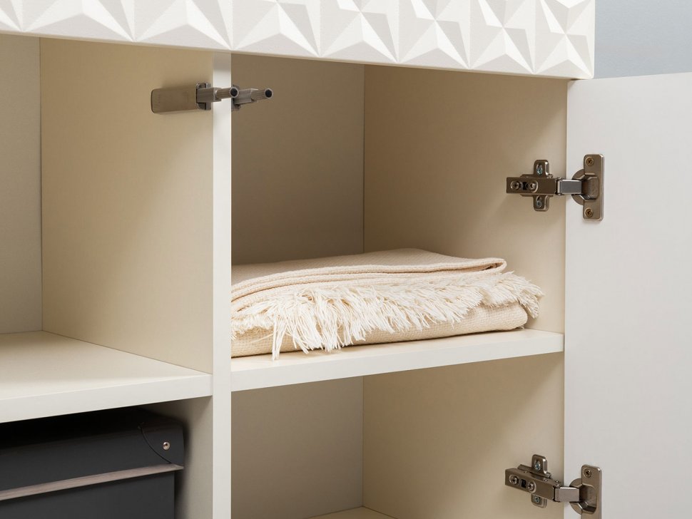 Марион шкаф-витрина 16.397.02 Слоновая кость