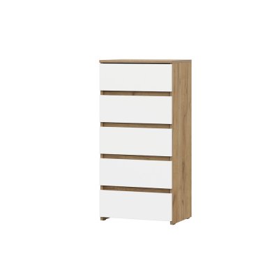 Некст 1 комод 5 ящиков / Дуб золотой/Белый