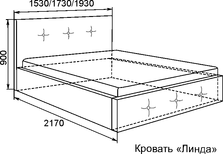 Кровать 160х200 Линда Арника с подъемным механизмом (Легенд Вайт)