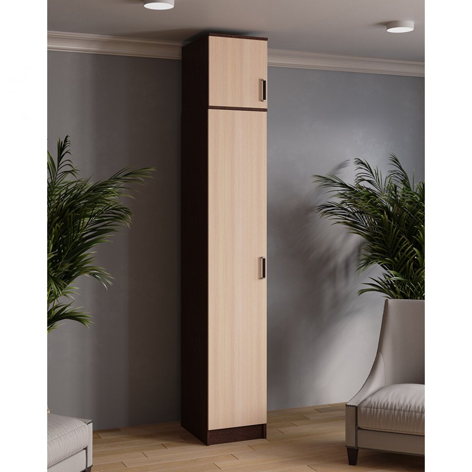 Антресоль Лагуна (ТЭКС) 400 для шкафа-пенала (Венге/Дуб молочный)