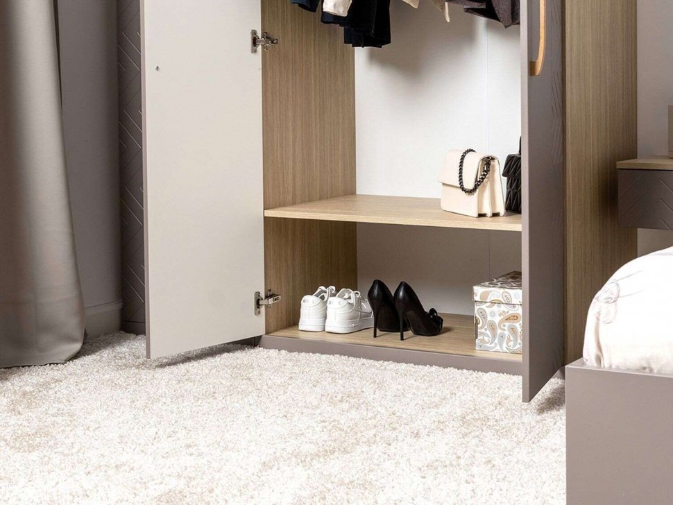 Спальня Амьен  комплект 2 Плэйн/Веллюто Капучино