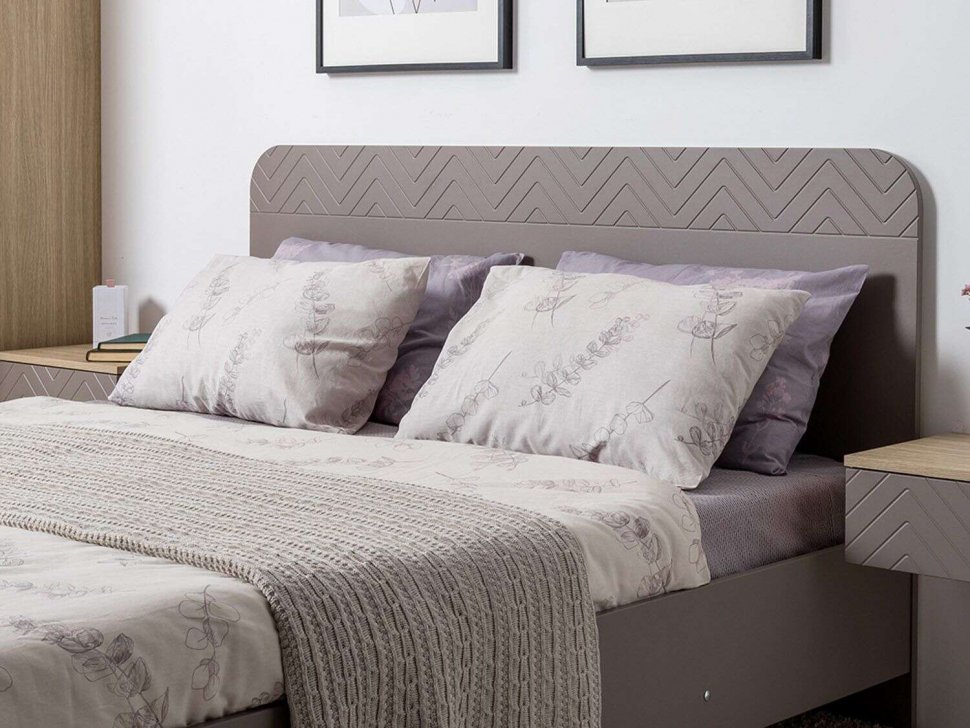 Спальня Амьен  комплект 2 Плэйн/Веллюто Капучино