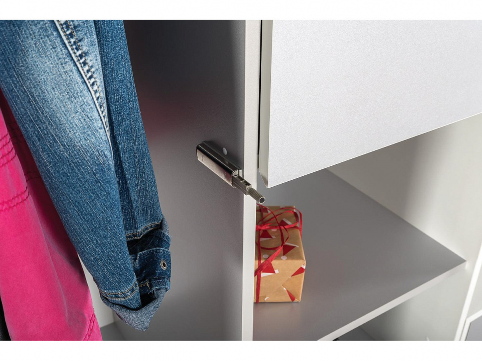 Торонто шкаф для одежды 13.333 Белый/Серый