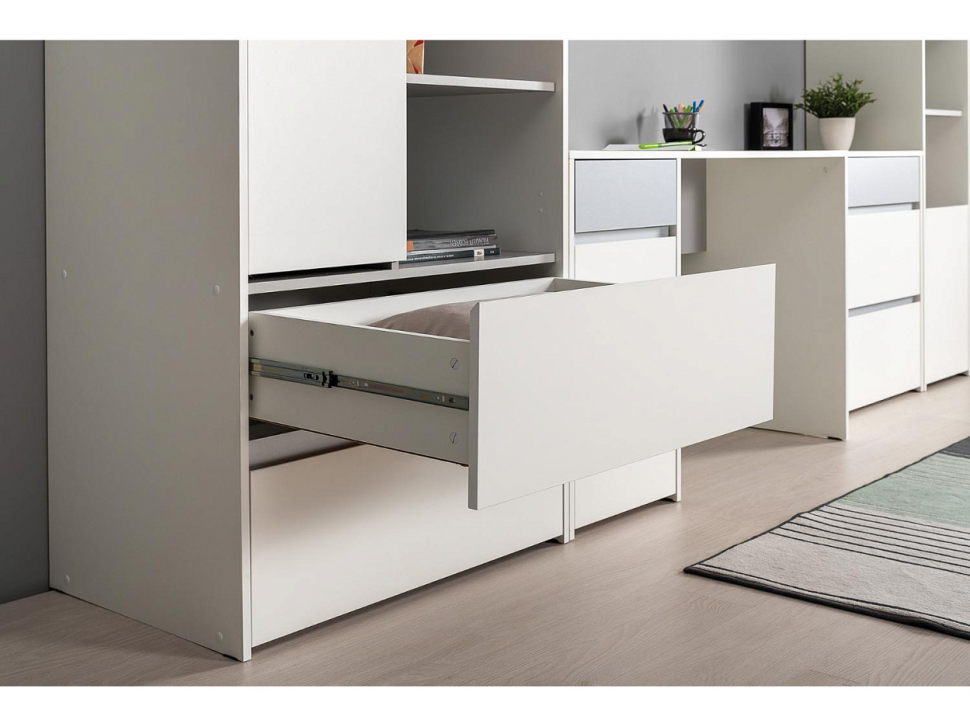 Торонто шкаф для одежды 13.333 Белый/Серый