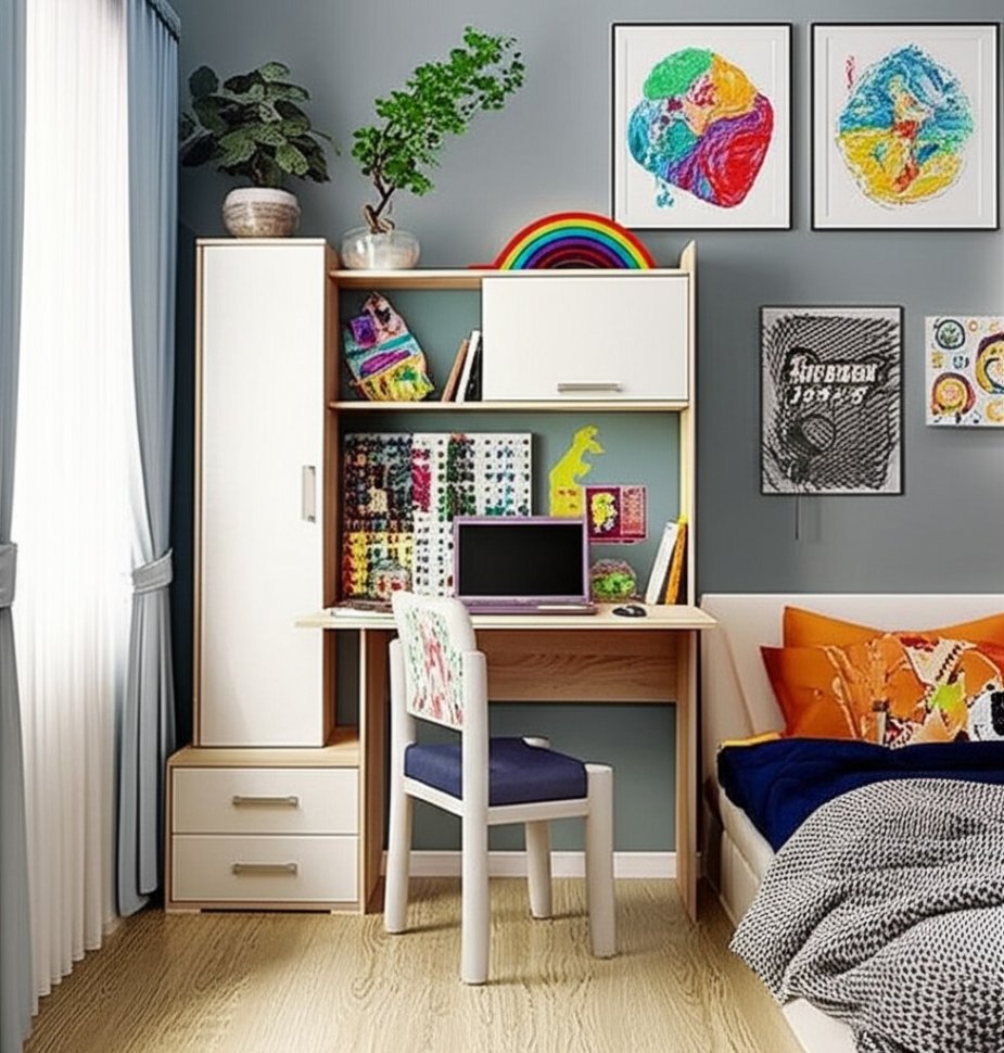 Компьютерный стол Квартет-9 ТЭКС (Дуб сонома/белый)