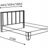 Кровать с мягкой спинкой (с подъемным механизмом) 160х200 Моника 2.2 Алисия