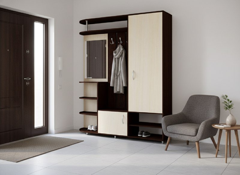 Шкаф комбинированный Кармен-7 венге/вудлайн