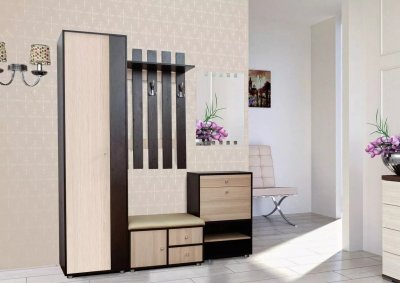 Прихожая Мини-Лайт компл. 6 венге/ясень шимо светлый