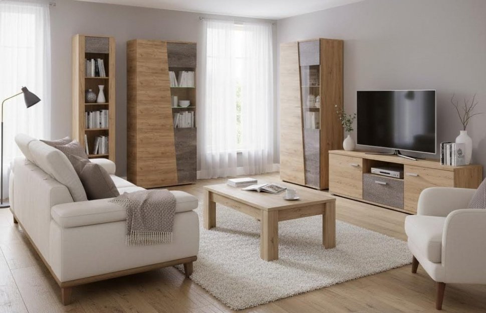 Аллегро 10 шкаф стекло / Дуб Крафт золотой/Камень темный