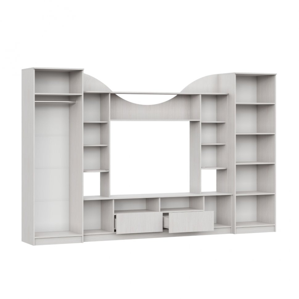 Стенка в гостиную МГС-8 (Арника) Ясень Анкор светлый