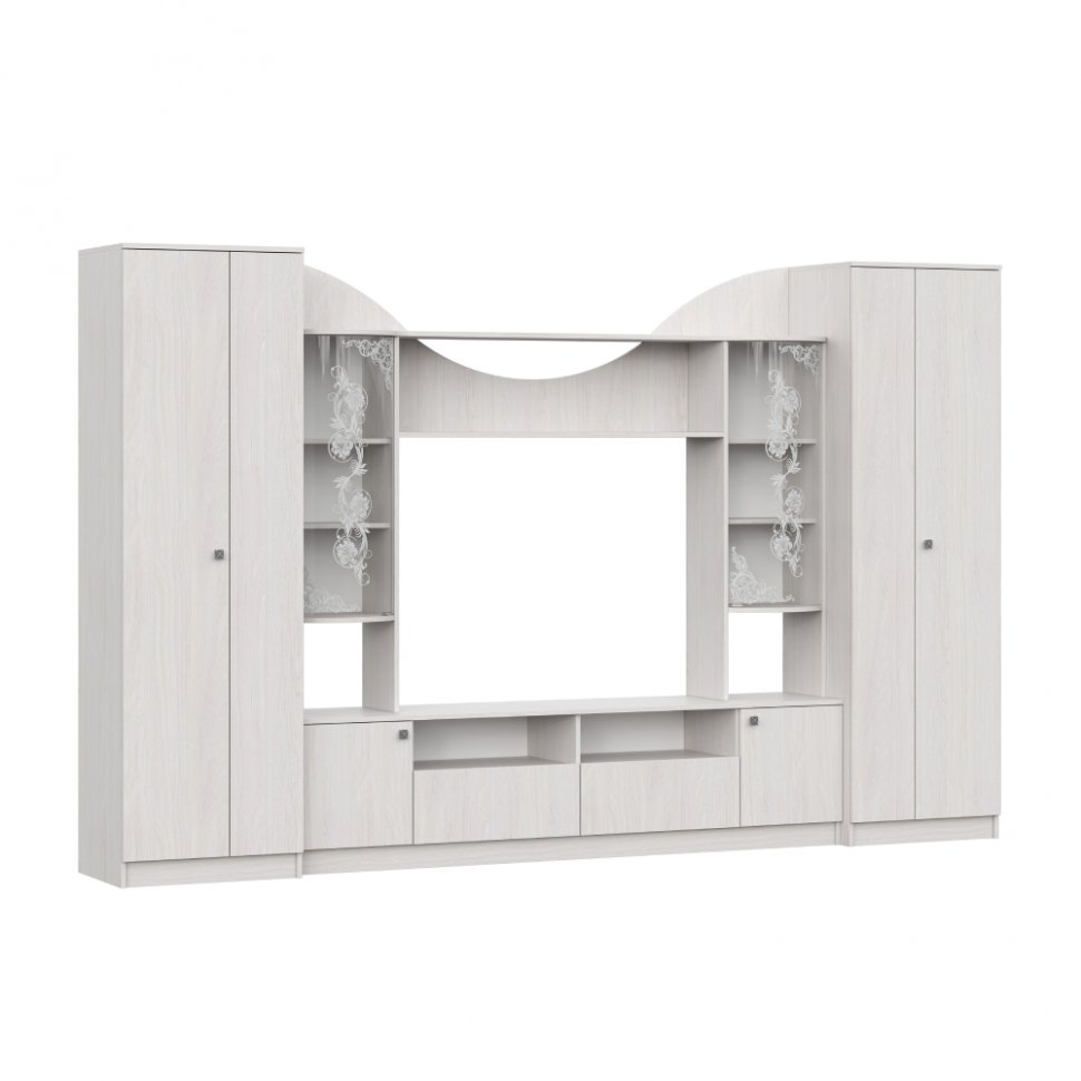 Стенка в гостиную МГС-8 (Арника) Ясень Анкор светлый