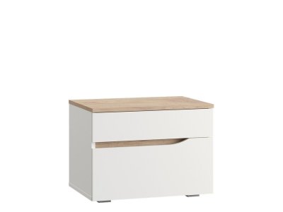 Муссон Тумба прикроватная 16.03 белый/дуб эндгрейн