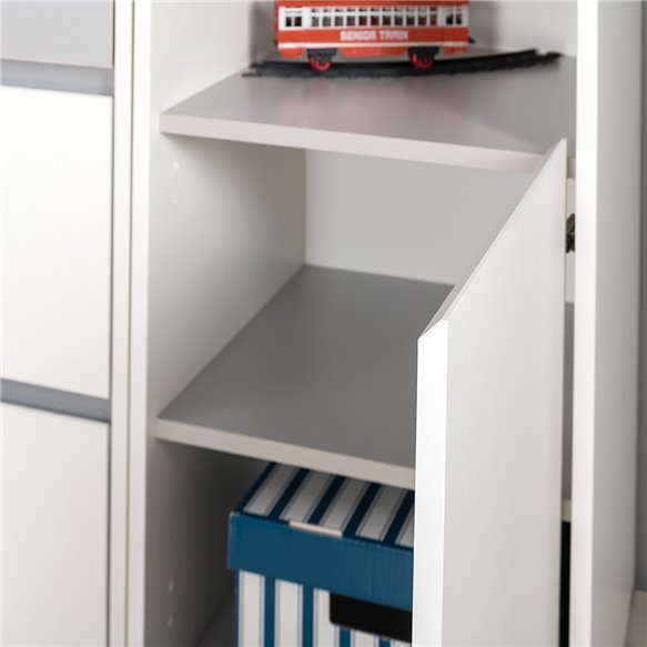 Торонто шкаф комбинированный 13.13 Белый